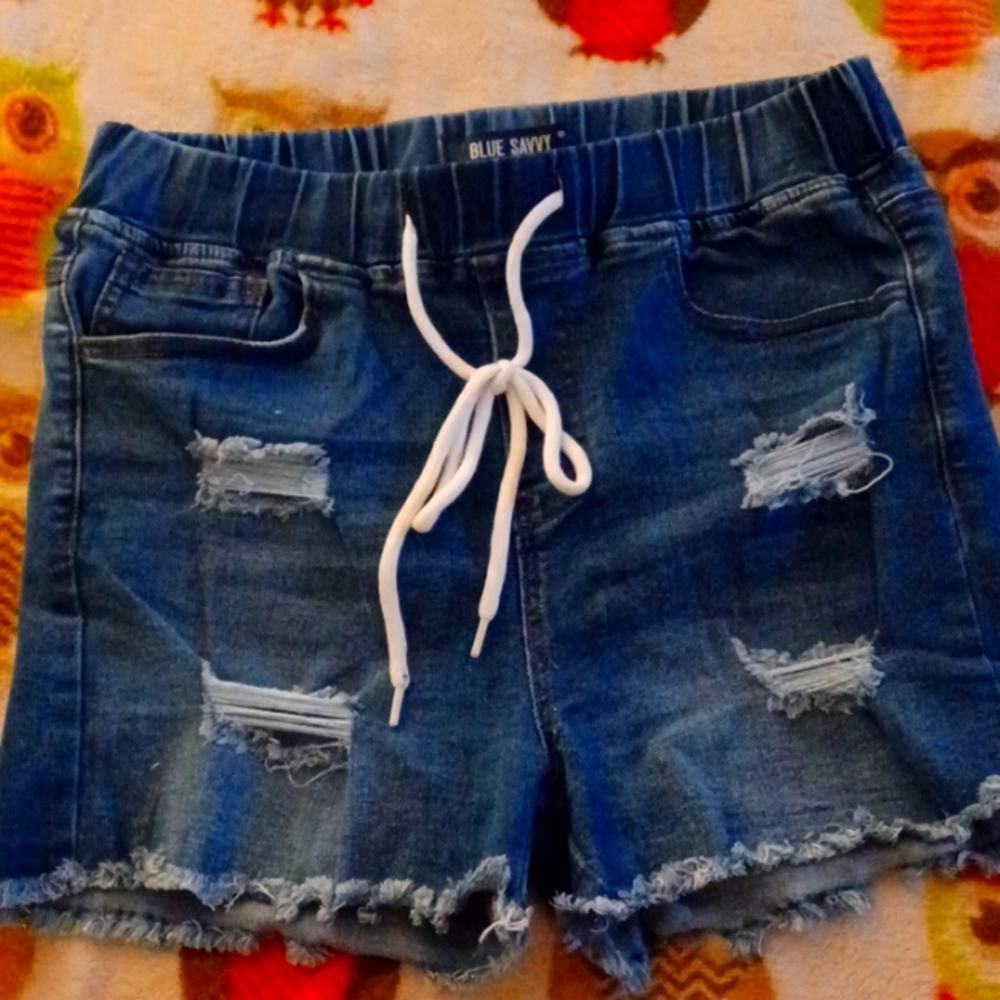 Denim shorts